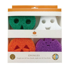 Eponge scrub halloween x4