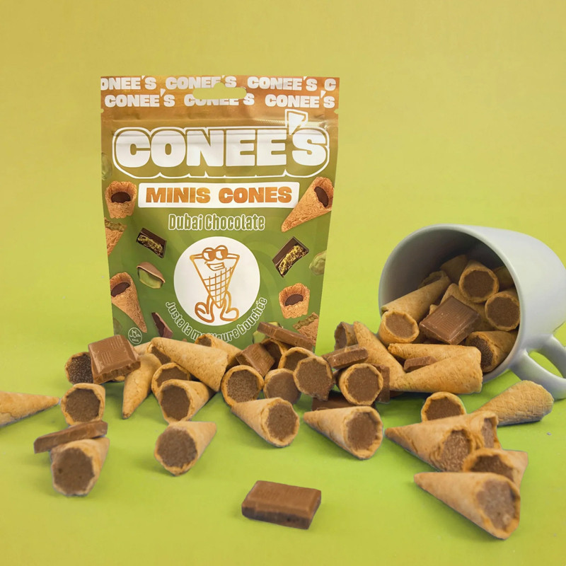 Mini cones chocolat de dubai 60g