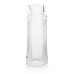 Carafe en verre strie transp 1l