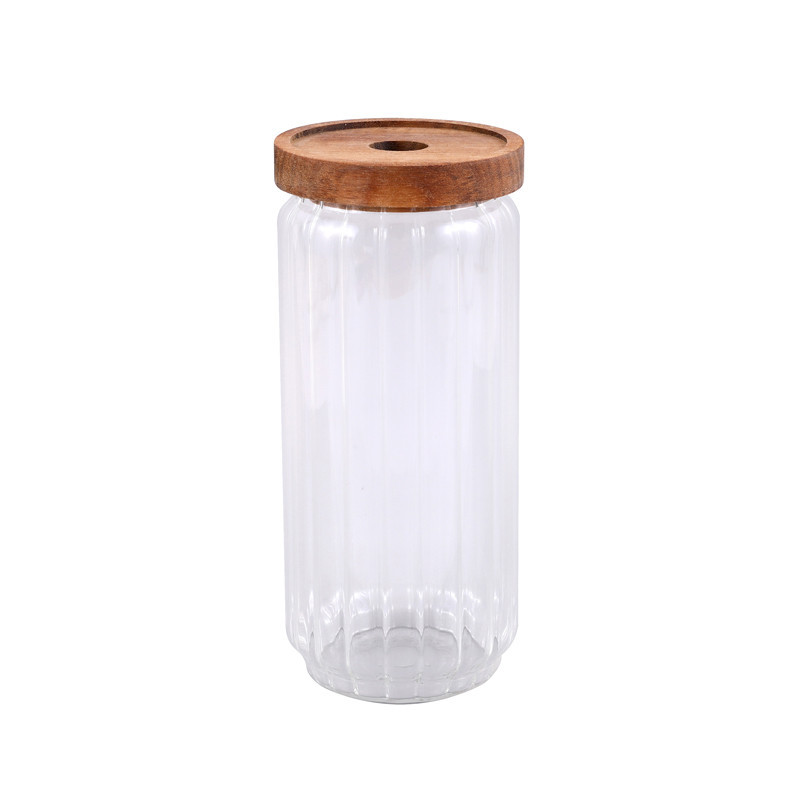 Bocal verre acacia 750ml