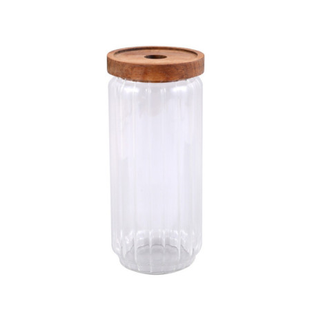 Bocal verre acacia 750ml