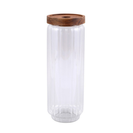 Bocal verre en acacia 1l