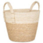 Panier tresse avec poignees