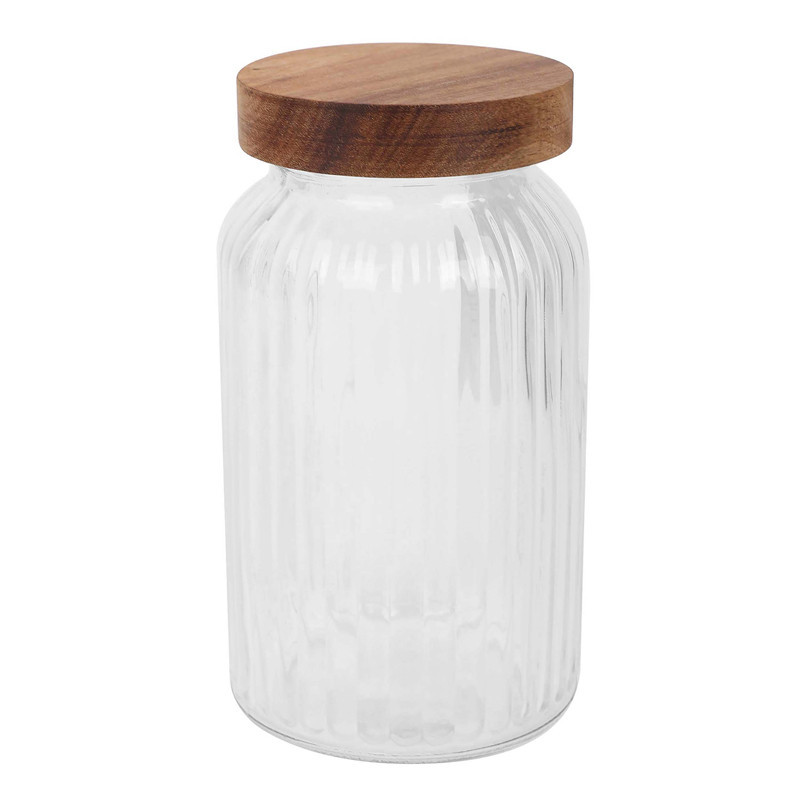 Bocal strie + couvercle  1.25l