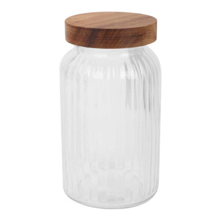 Bocal strie + couvercle  1.25l