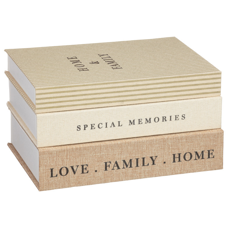 Lot de 3 boites livres tissu