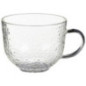 Mug en verre martele