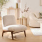 Fauteuil bouclette liora