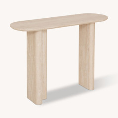 Console effet travertin anaya