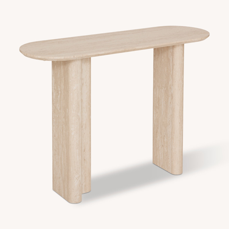 Console effet travertin anaya