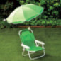 Chaise pliante avec parasol