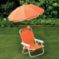 Chaise pliante avec parasol
