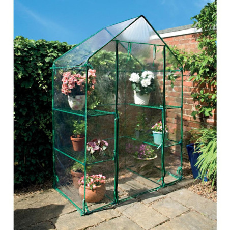 Serre de jardin xl avec etageres