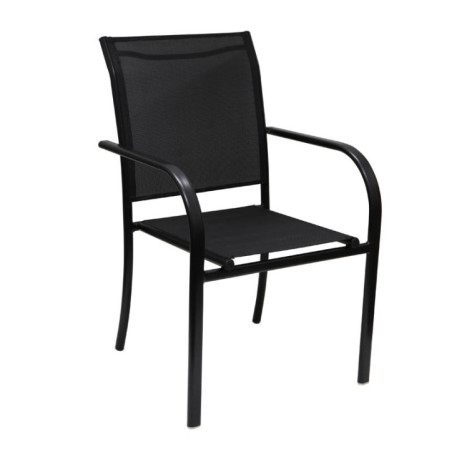 Fauteuil textilene pacha noir