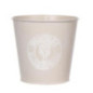 Pot en metal decoratif galvanise