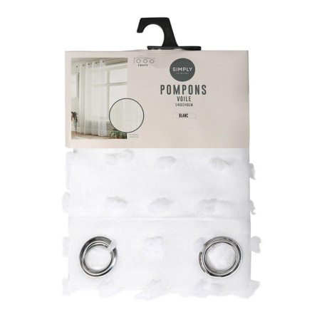 Voile pompons 140x240