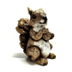 Ecureuil effet bois sculpte