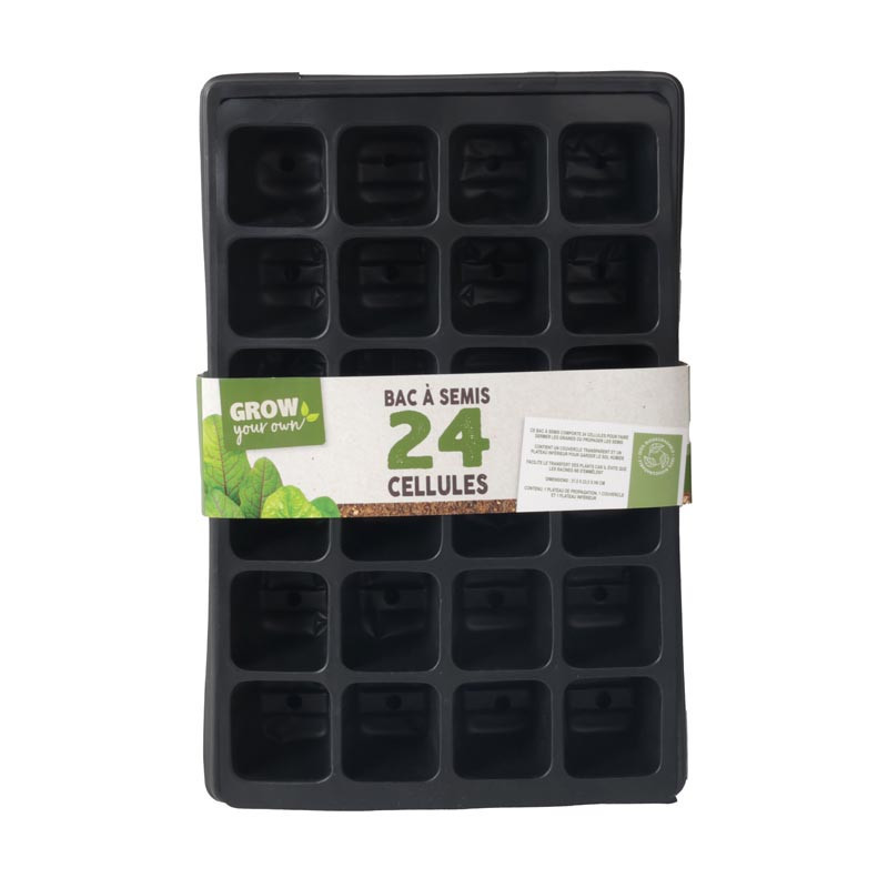 Set de bacs a semis 24 cellules