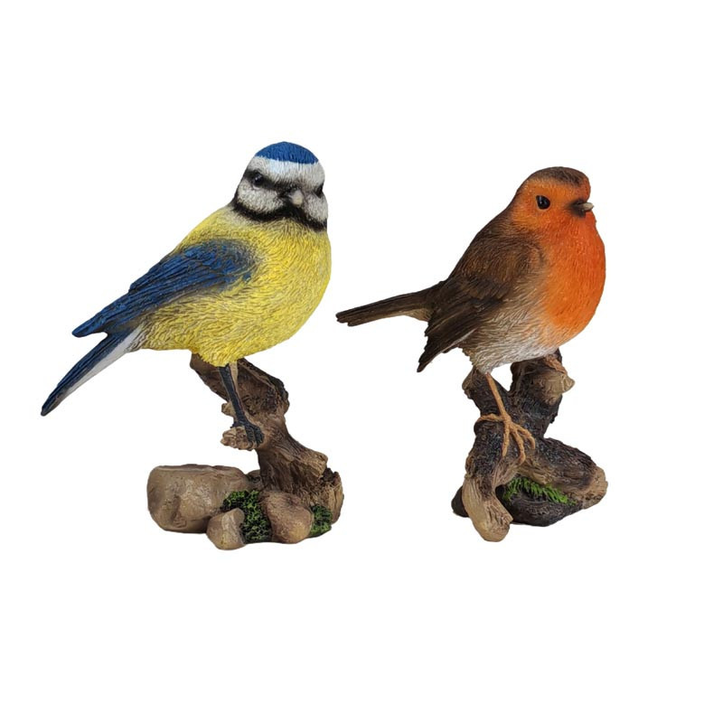 Statue oiseaux 2ass