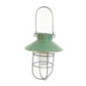 Lampe solaire metal verte