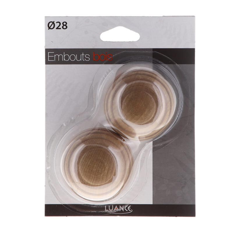 Embout galaxie x 2 d28 - naturel