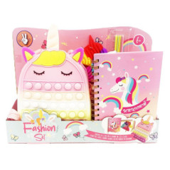 Sac a dos papeterie licorne