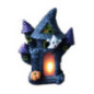 Maison halloween led h35cm 2 ass