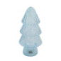 Sapin verre bleu led h16cm