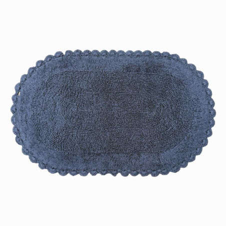 Tapis bain crochet gris