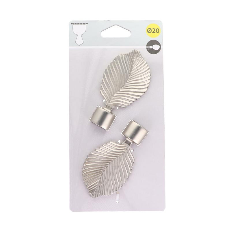 Embout exotica d20 x2 - argent m