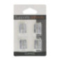 Supports adhesifs x4 - chrome