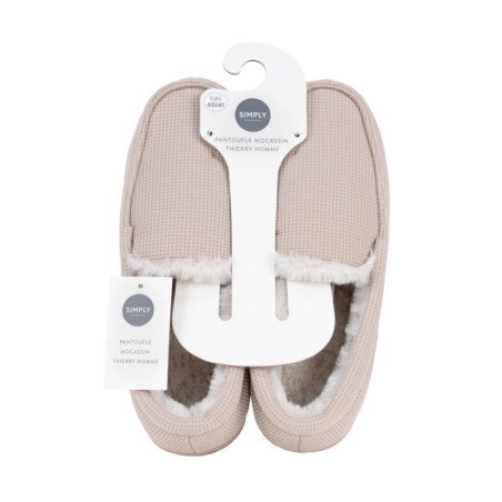 Pantoufle mocassin thierry homme