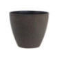 Pot plastique effect bois marron