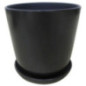 Pot ceramique avec soucoupe