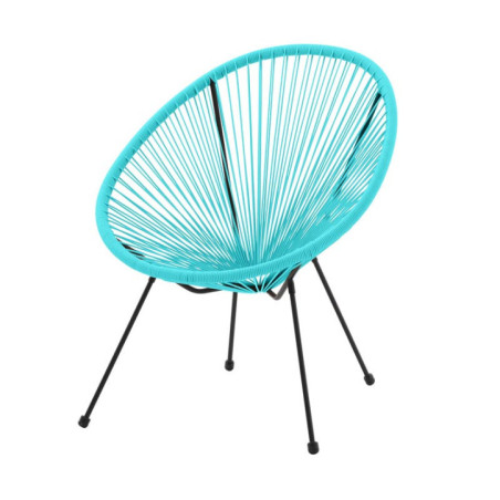 Fauteuil extcordage hawai bleu