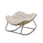 Fauteuil bascule tulum beige