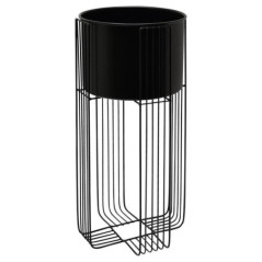 Cache pot sur pied metallique