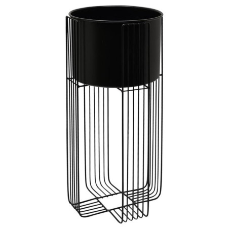 Cache pot sur pied metallique