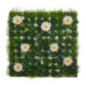 Carre gazon & fleur jne/blc 25x2