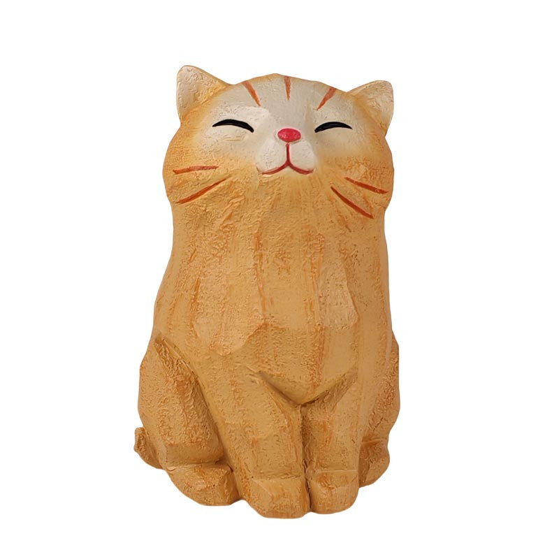 Statue renard/chat 17.5cm ass