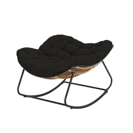 Fauteuil bascule tulum anthracit