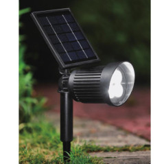 Spot solaire h40cm noir