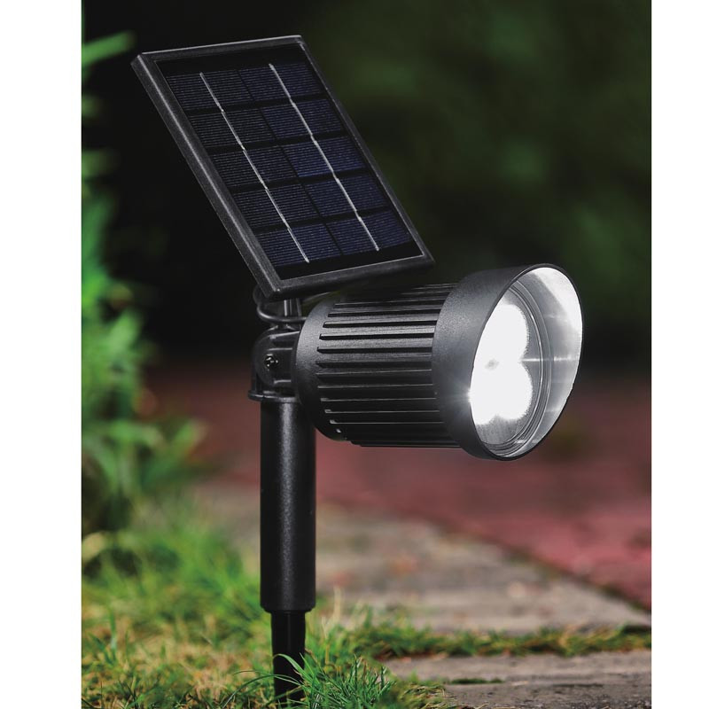 Spot solaire h40cm noir