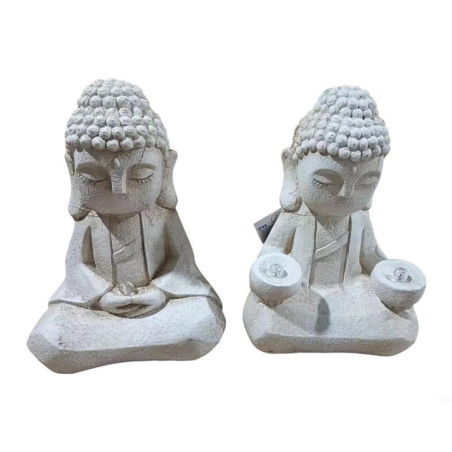 Statue bouddha assis solaire