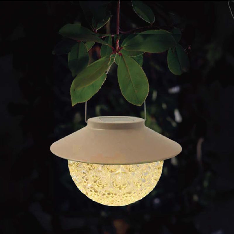 Suspension solaire boule ciselee