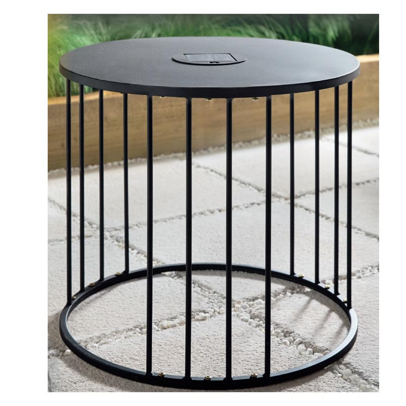 Table metal solaire 50x50x50cm