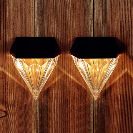 Appliques murale solaire diamant