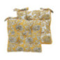 Coussin de chaise rustic jaune