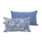 Coussin rectangle rustic bleu