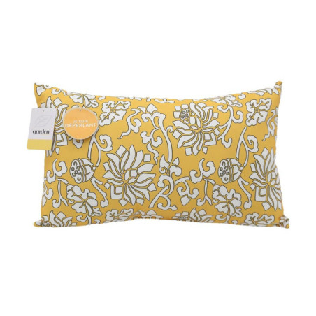 Coussin rectangle rustic jaune